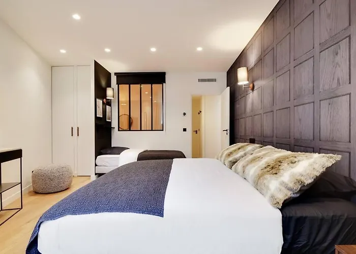 De Luxe 2bdr/7p - Louvre/tuileries Apartamento *